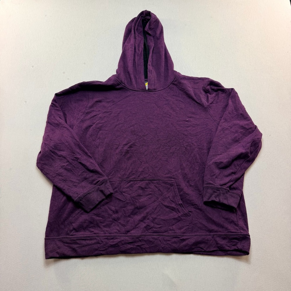 32 Degrees Heat Hoodie Mens Double Extra Large Purple Excellent Fleece Pullover